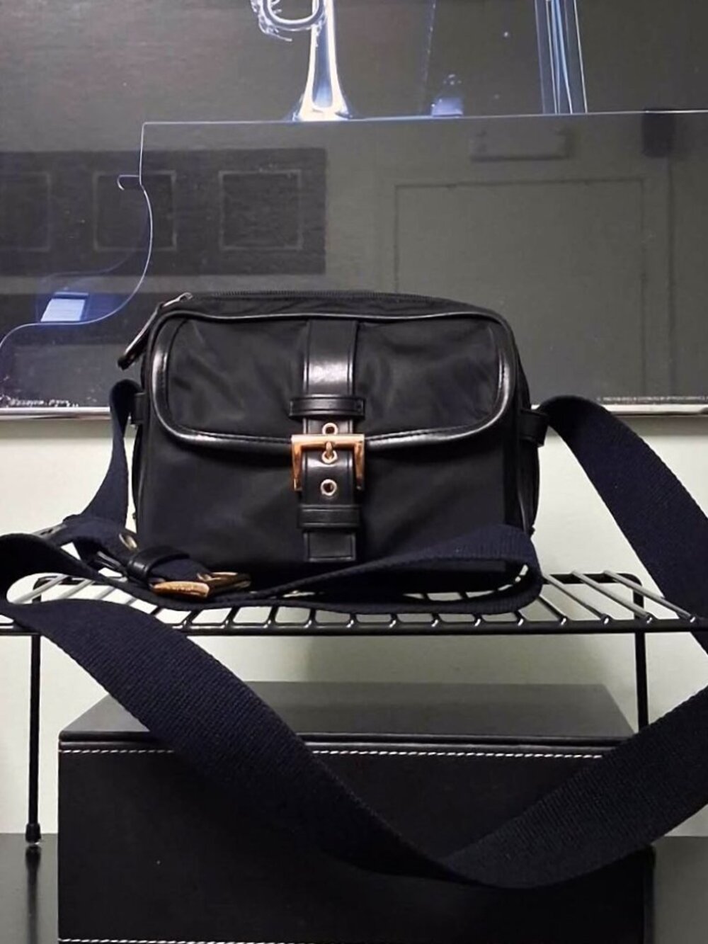 Nine West Vintage Y2K High-quality Nylon Crossbody Shoulder Bag Sporty Utility